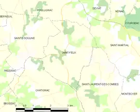 Poziția localității Saint-Félix