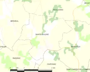 Poziția localității Sainte-Souline
