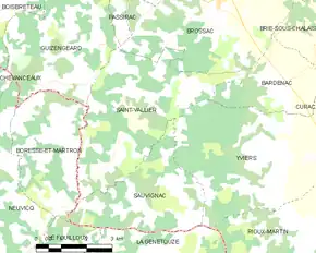 Poziția localității Saint-Vallier