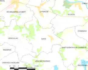 Poziția localității Suris