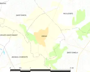 Poziția localității Vibrac