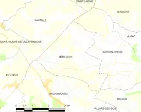 Poziția localității Bercloux