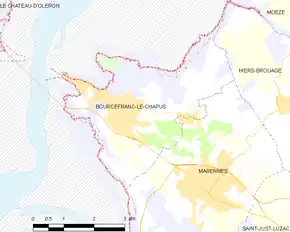 Poziția localității Bourcefranc-le-Chapus