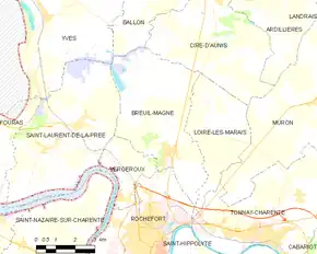 Poziția localității Breuil-Magné