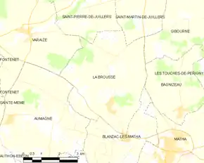 Poziția localității La Brousse