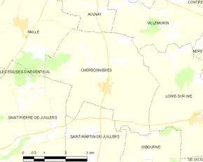 Poziția localității Cherbonnières