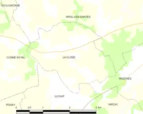 Poziția localității La Clisse