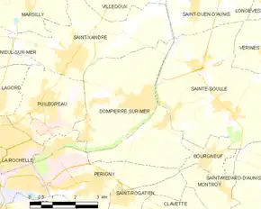Poziția localității Dompierre-sur-Mer
