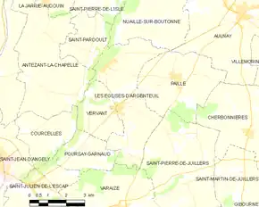 Poziția localității Les Églises-d'Argenteuil