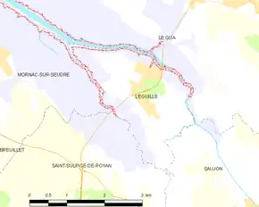 Poziția localității L'Éguille