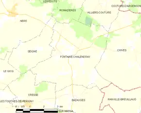 Poziția localității Fontaine-Chalendray