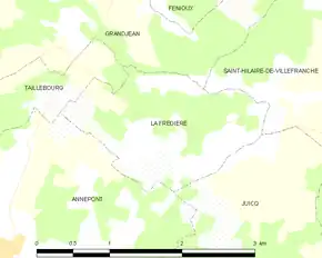 Poziția localității La Frédière
