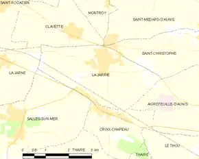 Poziția localității La Jarrie