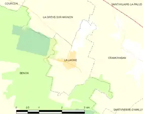 Poziția localității La Laigne