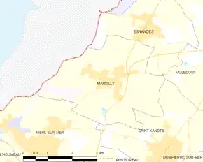 Poziția localității Marsilly