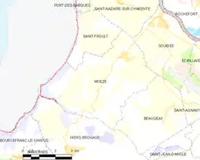 Poziția localității Moëze