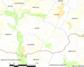 Poziția localității Mons