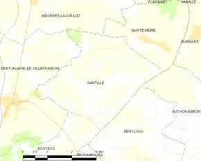 Poziția localității Nantillé