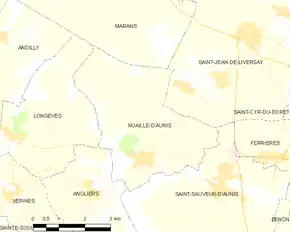Poziția localității Nuaillé-d'Aunis