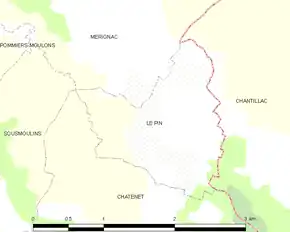 Poziția localității Le Pin