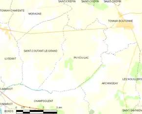Poziția localității Puy-du-Lac