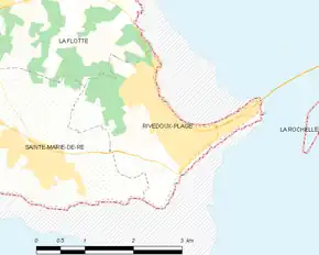 Poziția localității Rivedoux-Plage