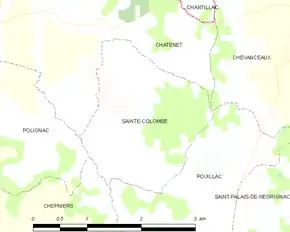 Poziția localității Sainte-Colombe