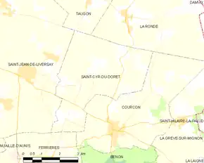 Poziția localității Saint-Cyr-du-Doret