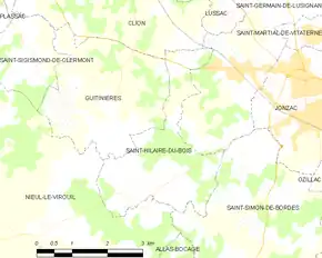 Poziția localității Saint-Hilaire-du-Bois