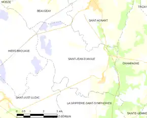 Poziția localității Saint-Jean-d'Angle