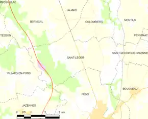 Poziția localității Saint-Léger