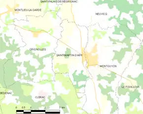 Poziția localității Saint-Martin-d'Ary