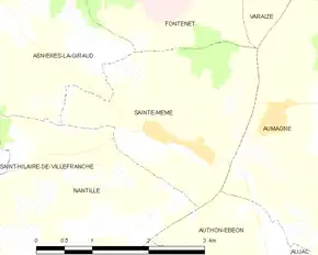 Poziția localității Sainte-Même