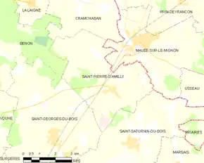 Poziția localității Saint-Pierre-d'Amilly