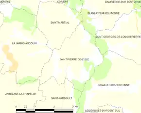 Poziția localității Saint-Pierre-de-l'Isle