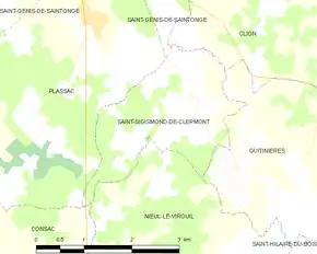 Poziția localității Saint-Sigismond-de-Clermont