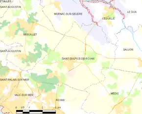 Poziția localității Saint-Sulpice-de-Royan
