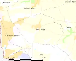 Poziția localității Saint-Vivien