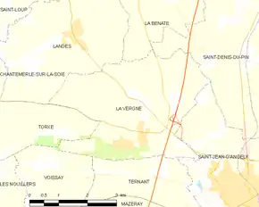 Poziția localității La Vergne