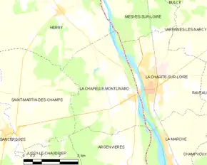 Poziția localității La Chapelle-Montlinard
