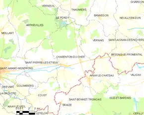 Poziția localității Charenton-du-Cher