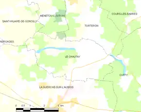 Poziția localității Le Chautay