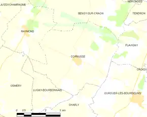 Poziția localității Cornusse