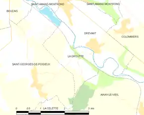 Poziția localității La Groutte