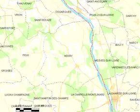 Poziția localității Herry
