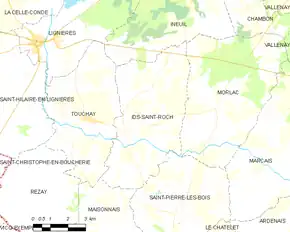 Poziția localității Ids-Saint-Roch