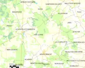 Poziția localității Ivoy-le-Pré