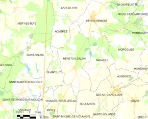 Poziția localității Menetou-Salon