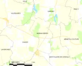 Poziția localității Mornay-Berry