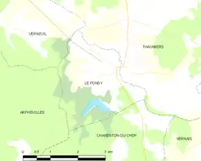 Poziția localității Le Pondy